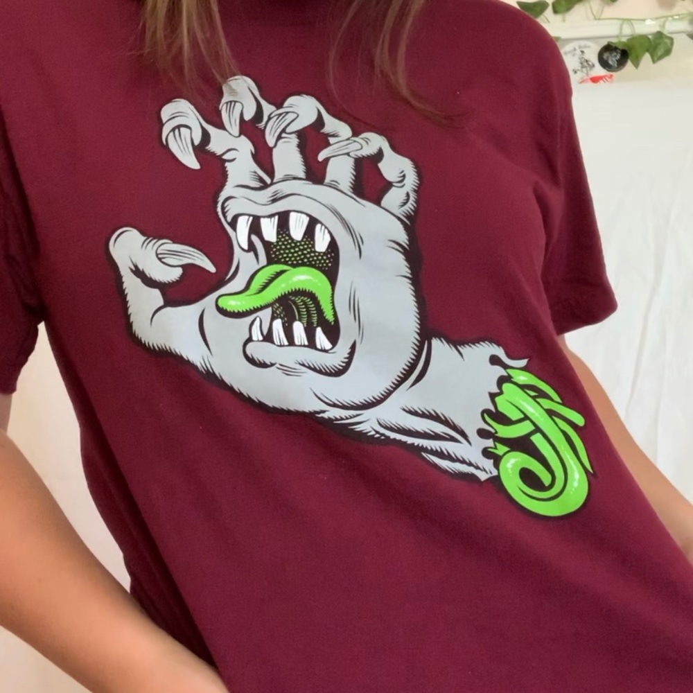 santa cruz screaming hand shirt